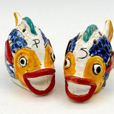 Vintage Fish Salt & Pepper Shakers 