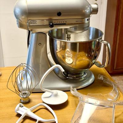 Artisan KitchenAid Mixer With Accessories