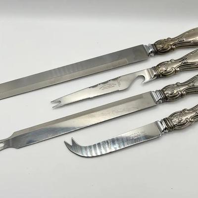 (4) Cutlery with Sterling Silver Handles ft. Sheffield England