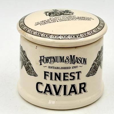 Fortnum & Mason Finest Caviar Vintage Ceramic Pot