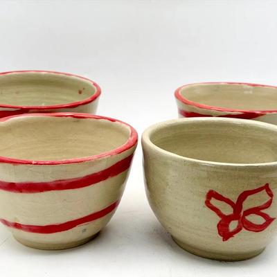 (4) Signed Pottery Bowls 