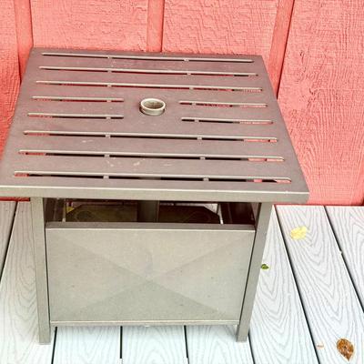 Metal Patio End Table 