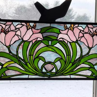 Calla Lily Stained Glass Window 
