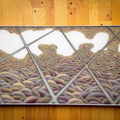 Paul F. Pinzarrone – Untitled Acrylic Lacquer on Plexiglas (Signed Gallery Label)