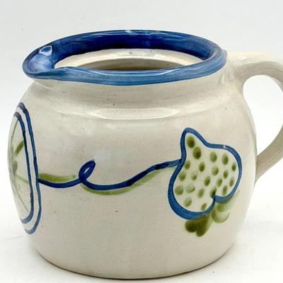 Signed John B Taylor Stoneware Pitcher Harvest Pear