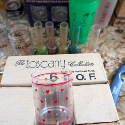 Sale Photo Thumbnail #9: Lots of glasses and barware. 