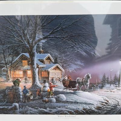 “Winter Wonderland” by Terry Redlin - Signed Print 
