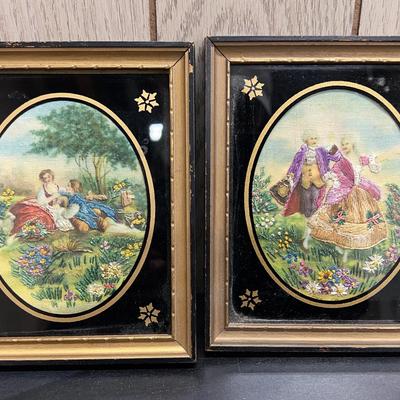 Antique Silk Embroidery Wall Hangings