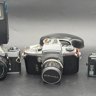 Minolta XD5, Miranda, & Nikon Vintage Cameras 