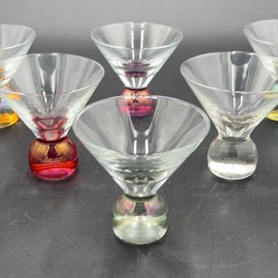 Vintage “Teardrop” Style Martini Glasses 