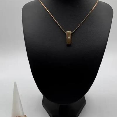 10k Gold Necklace And Ring 