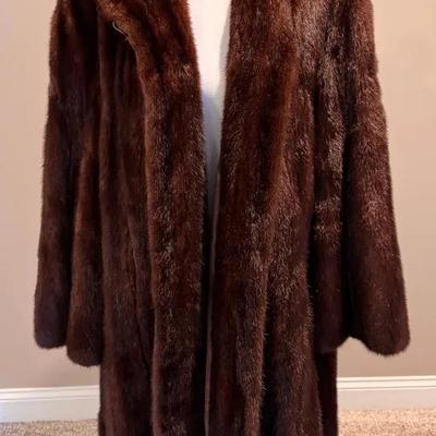 Dark Brown Mink Coat, Full Length