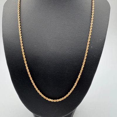 14k Gold Chain Necklace 