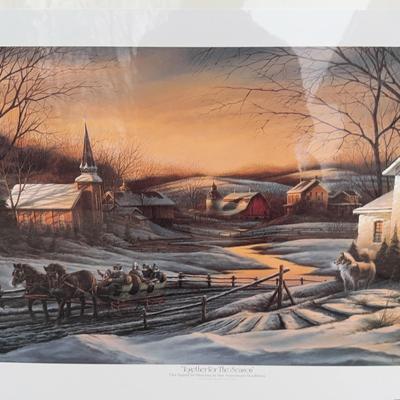 “Together for the Season” by Terry Redlin - Signed Print 