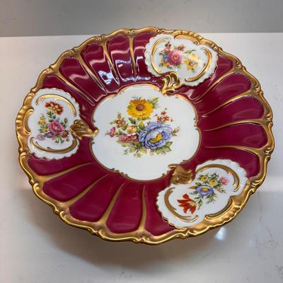 Decorative German Porcelain Plate