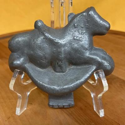 Vintage E & Co NY cast metal ice cream mold, mold number 333