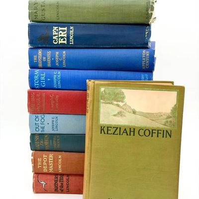 (10) Joseph C. Lincoln Books – Decorative Early 20th Century Hardcovers