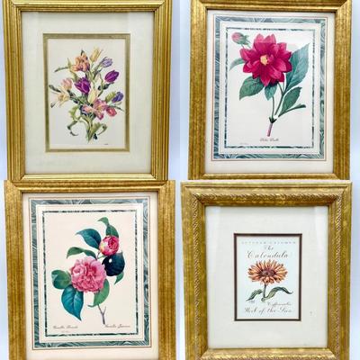 (4) Lovely Floral Prints 