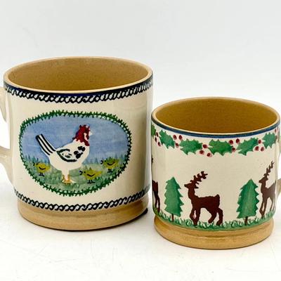 (2) Mosse Pottery Irish Cups
