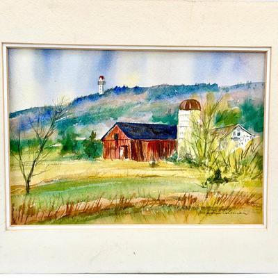 Justin Coleman Signed Watercolor 