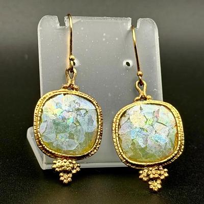 Signed Sterling Silver Earrings 