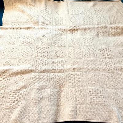 Aran Crafts 100% Merino Wool Throw Blanket Made In Ireland