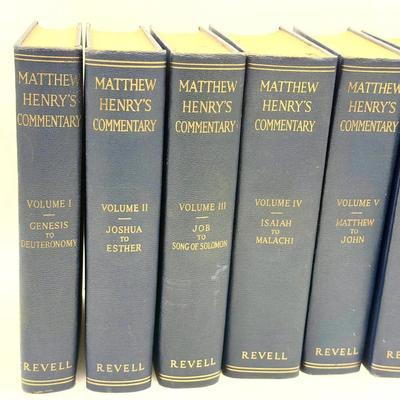 (6) Matthew Henry’s Commentary on the Whole Bible – Complete 6-Volume Set (Revell)