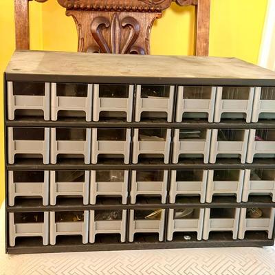 Organizer Full Of Craft Findings, Buttons & More