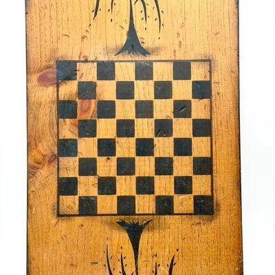 Rustic Wooden Checkerboard 