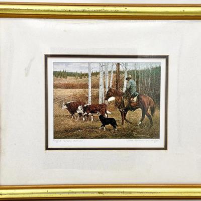 John Schnurrenberger Signed Vogut Valley Gather Print