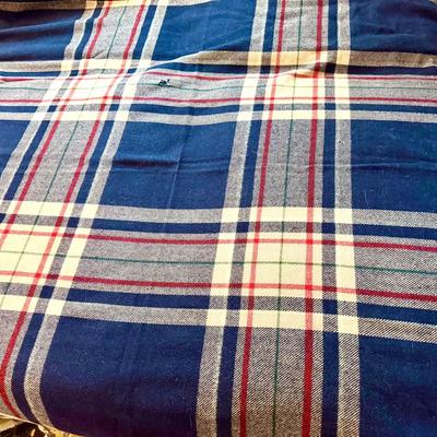 Plaid Wool Blanket 