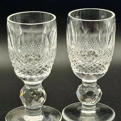 (2) Waterford Crystal Colleen Short Stem Cordial Glasses