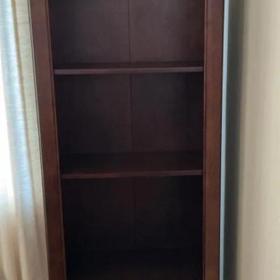 2nd Dark Wood 4-Shelf Bookcase/Media Tower