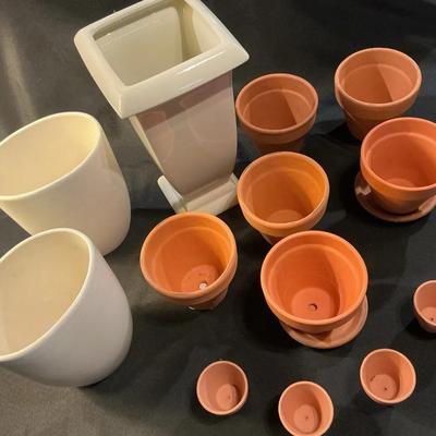Assorted Flower Pots And Planters
