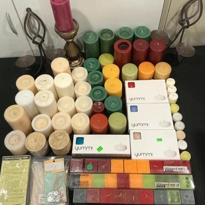 Large Candle & Candle-Making Supply Lot