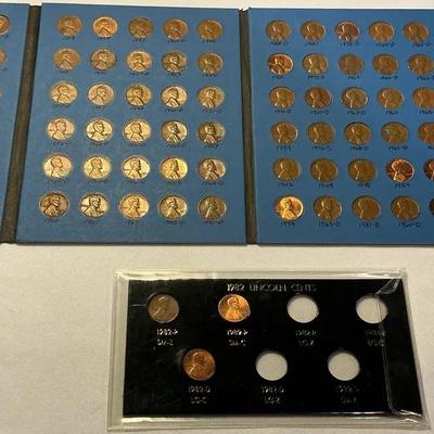 Complete Lincoln Cent Set 1929-1965 With Variety Folder 1982