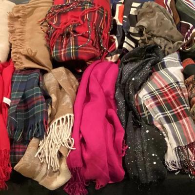 Lot Of Assorted Scarves