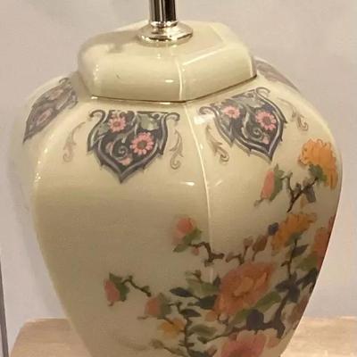 Floral Porcelain Table Lamp