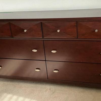 Dark Wood 6 Drawer Dresser