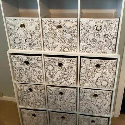 Dresser with Floral Bins