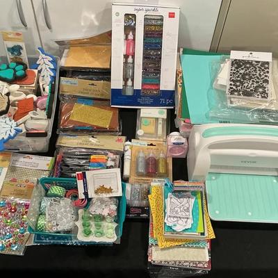 Large Crafting & Scrapbooking Lot with Vevor Die-Cutting Machine