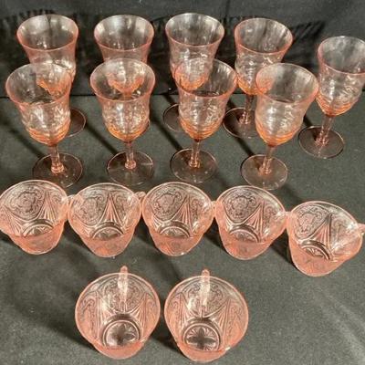 Pink Depression Glassware 