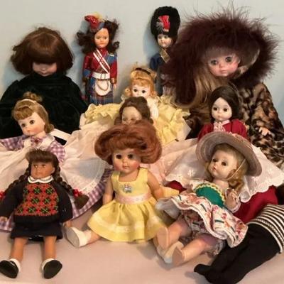 Assortment of Vintage Dolls