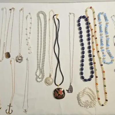 Stunning Mixed Costume Jewelry Necklaces