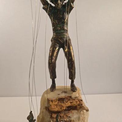 Bronze Puppeteer Sculpture
