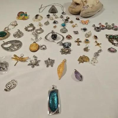 Mixed Vintage Pendants + Moccasins!