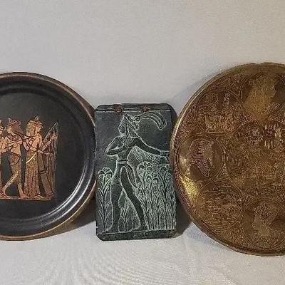 Plates and Plaque - Egyptian and Greek