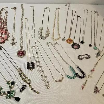 Sparkling Crystals, Stones, and Pendants Costume Jewelry