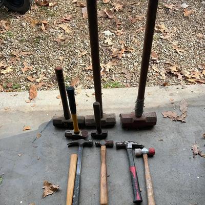 Variety Of Hammers Featuring Framing, Finishing, And Sledgehammers