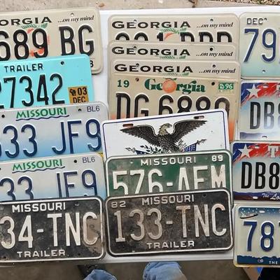 Collectible License Plates